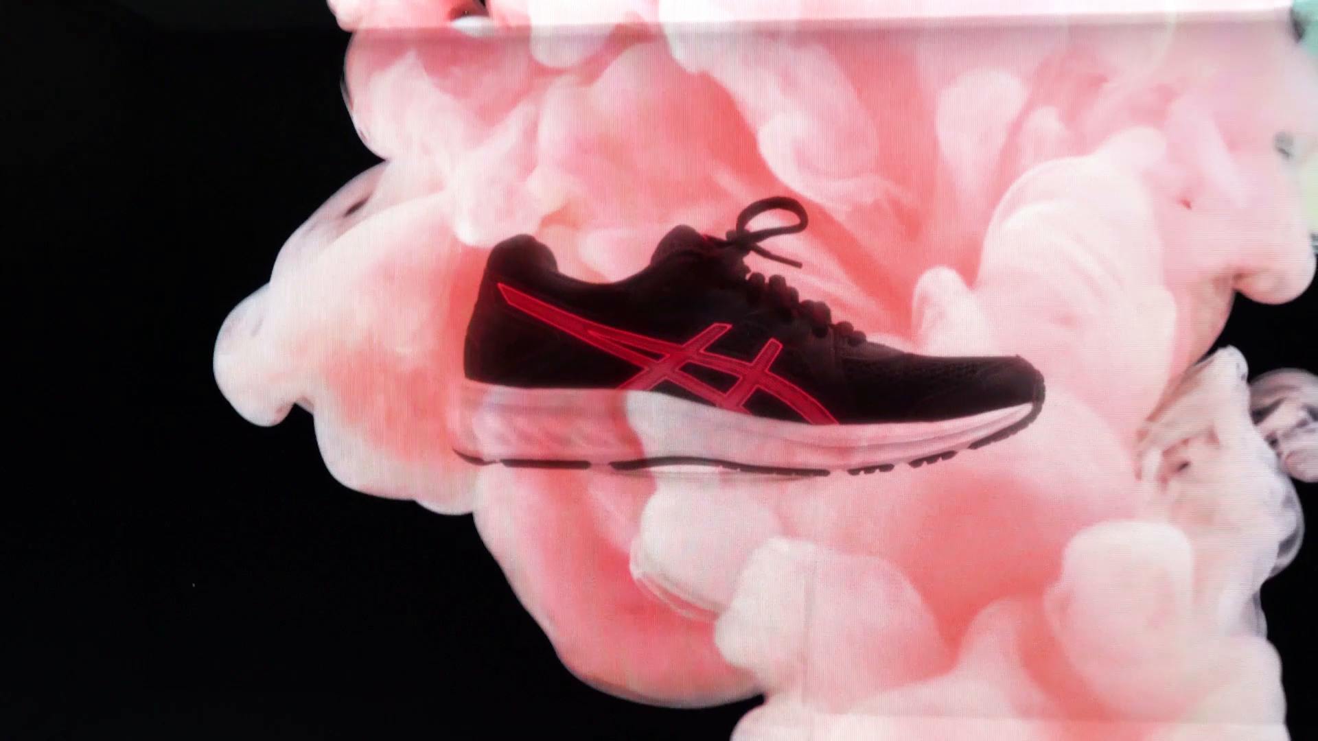 Asics Hypebox schoenen display promotie foto 2
